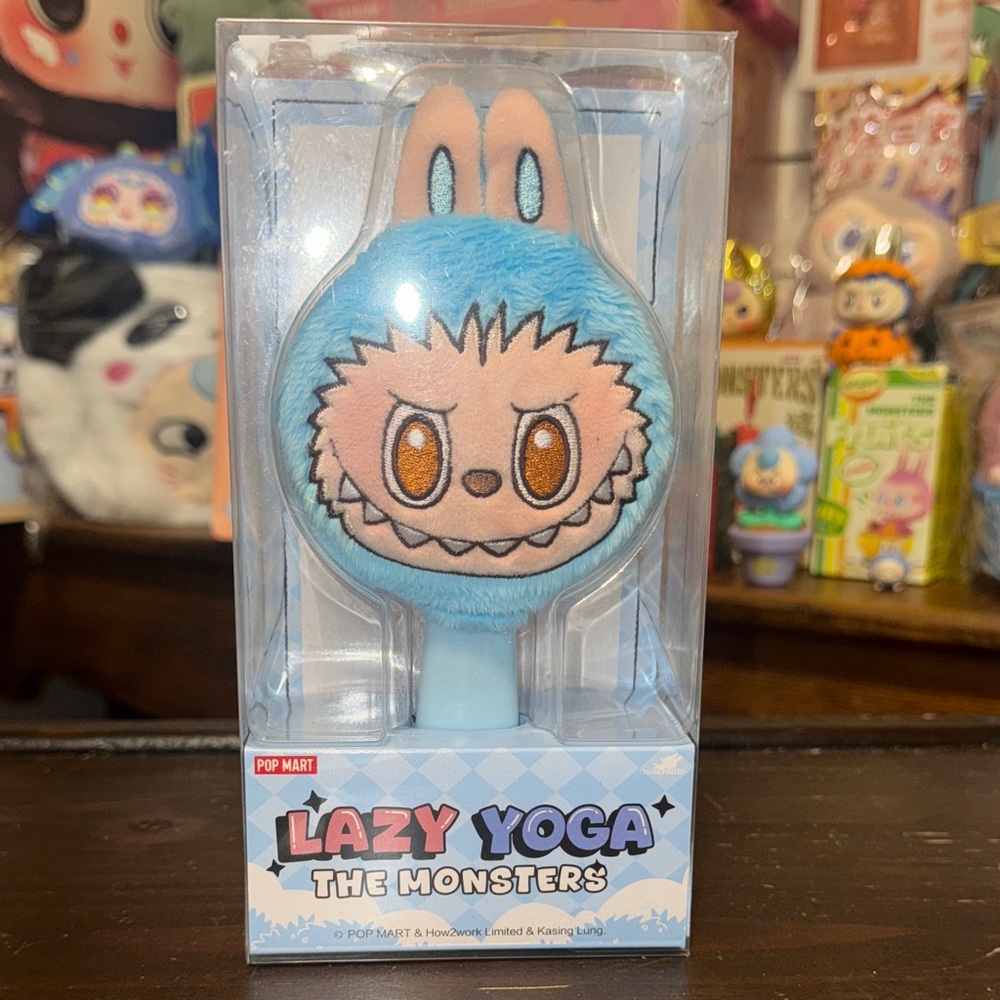 Lazy Yoga The Monsters hairbrush. Labubu